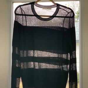 Rag and Bone Black Extra Fine Merino Sweater M
